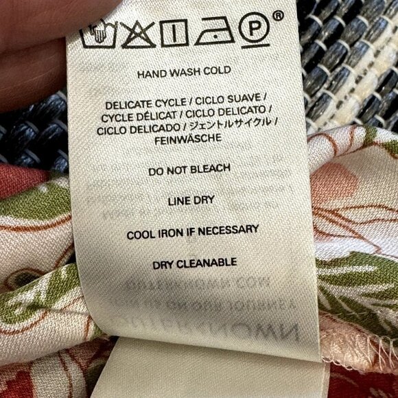 Outerknown Women's Button Up Long Sleeve Shirt‎ Floral Multicolor Organic Cotton - Picture 12 of 14